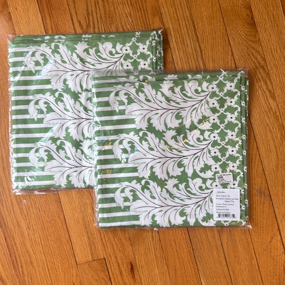 Juliska, set of 8 napkins